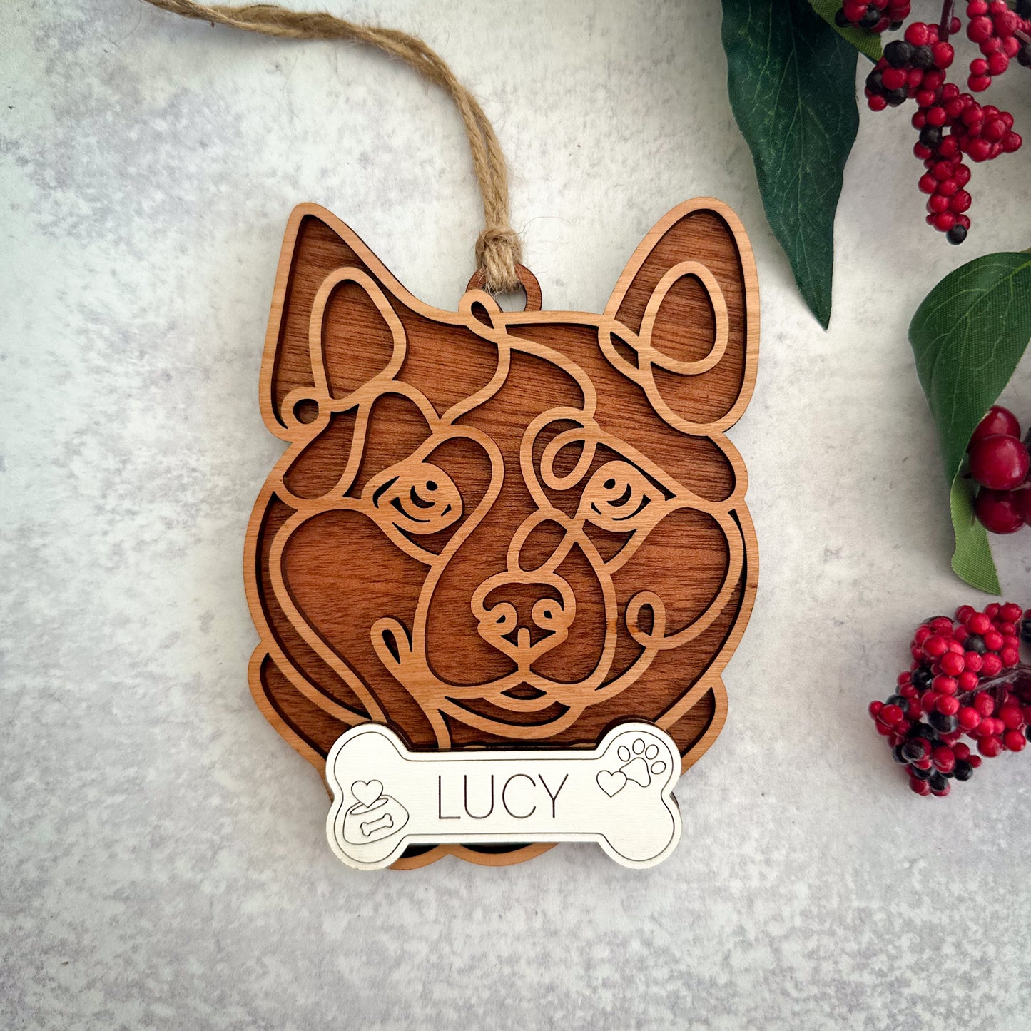 Hand Crafted Dog Ornament