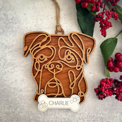 Hand Crafted Dog Ornament