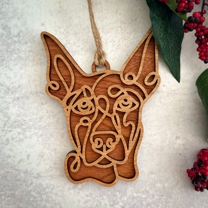 Hand Crafted Dog Ornament