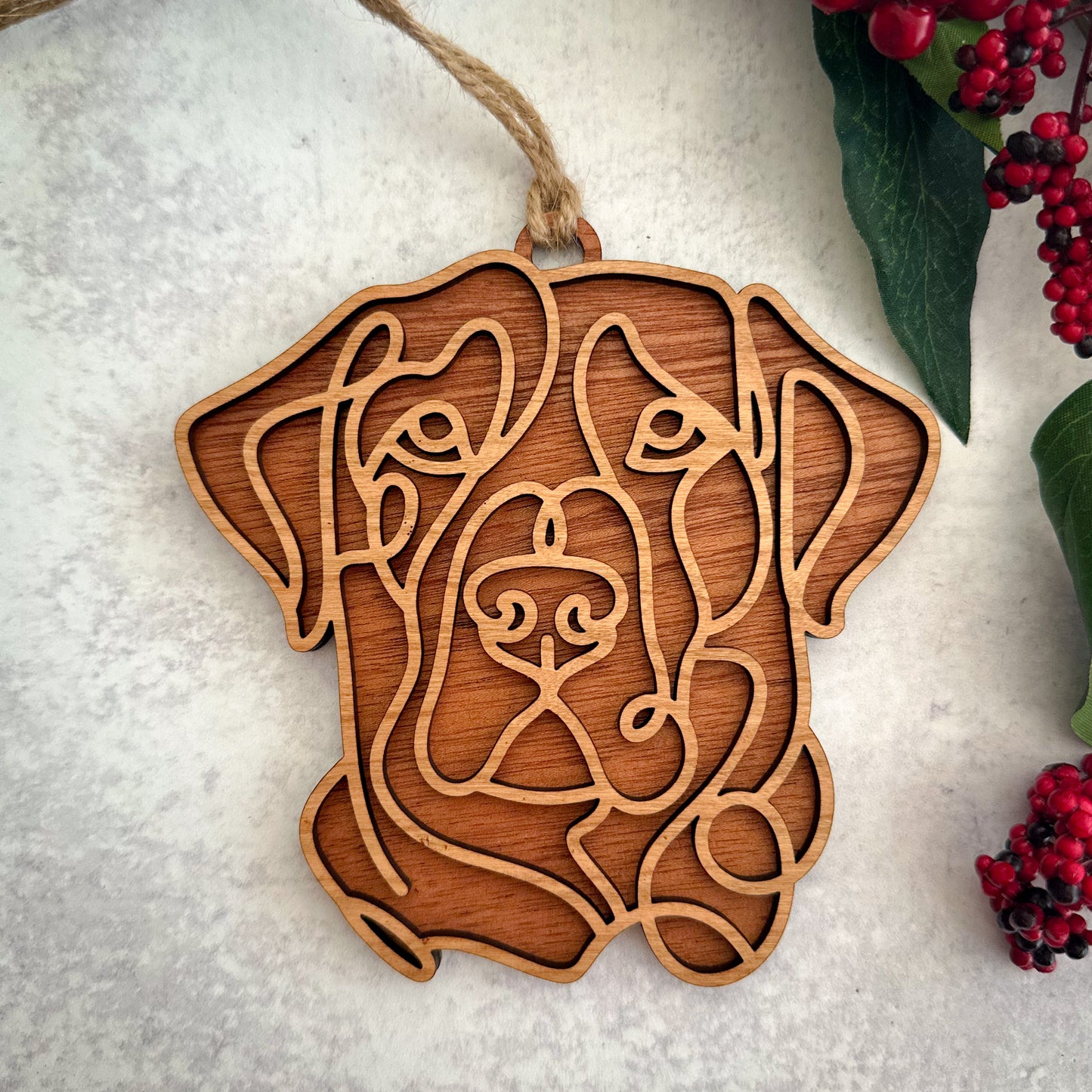Hand Crafted Dog Ornament