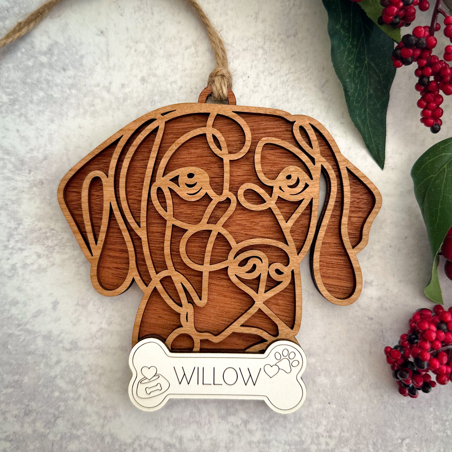 Hand Crafted Dog Ornament