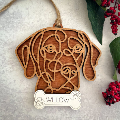 Hand Crafted Dog Ornament