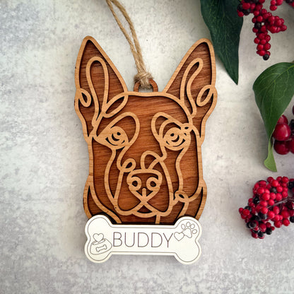 Hand Crafted Dog Ornament