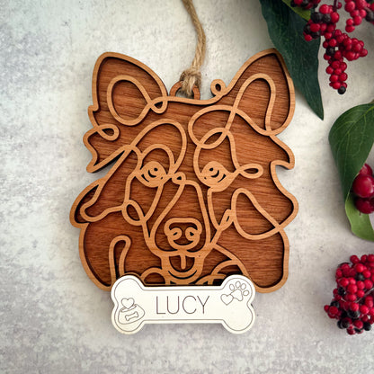 Hand Crafted Dog Ornament