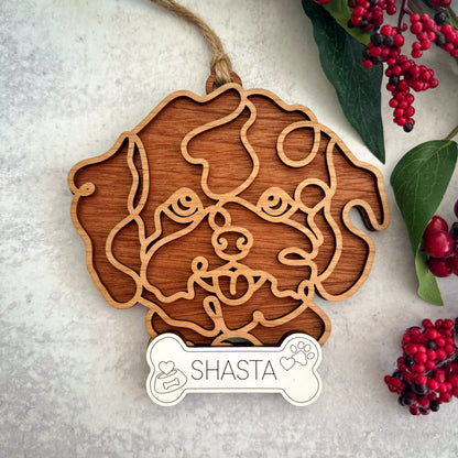 Hand Crafted Dog Ornament