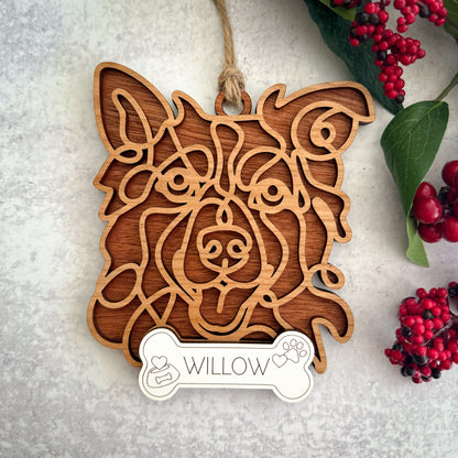 Hand Crafted Dog Ornament