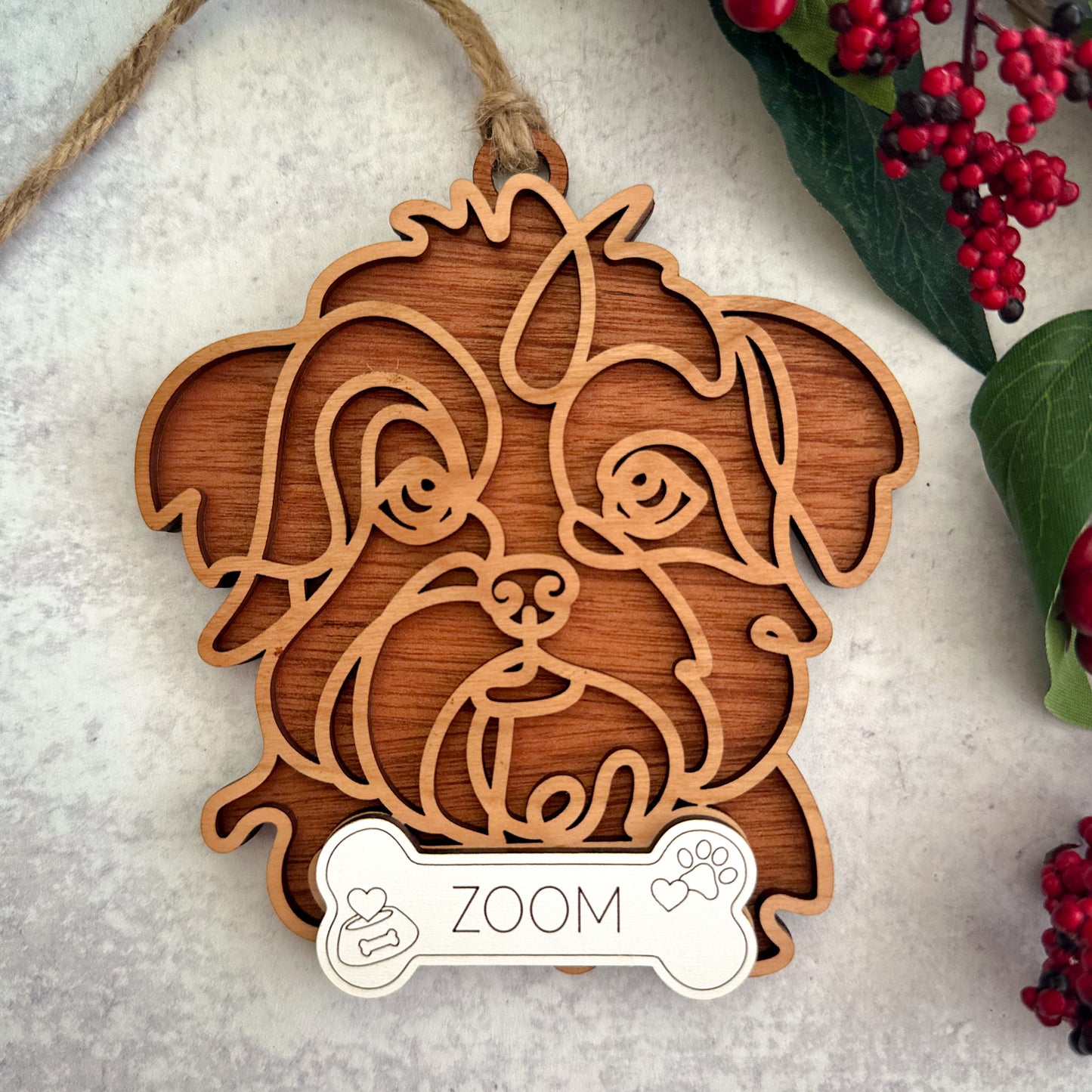 Hand Crafted Dog Ornament