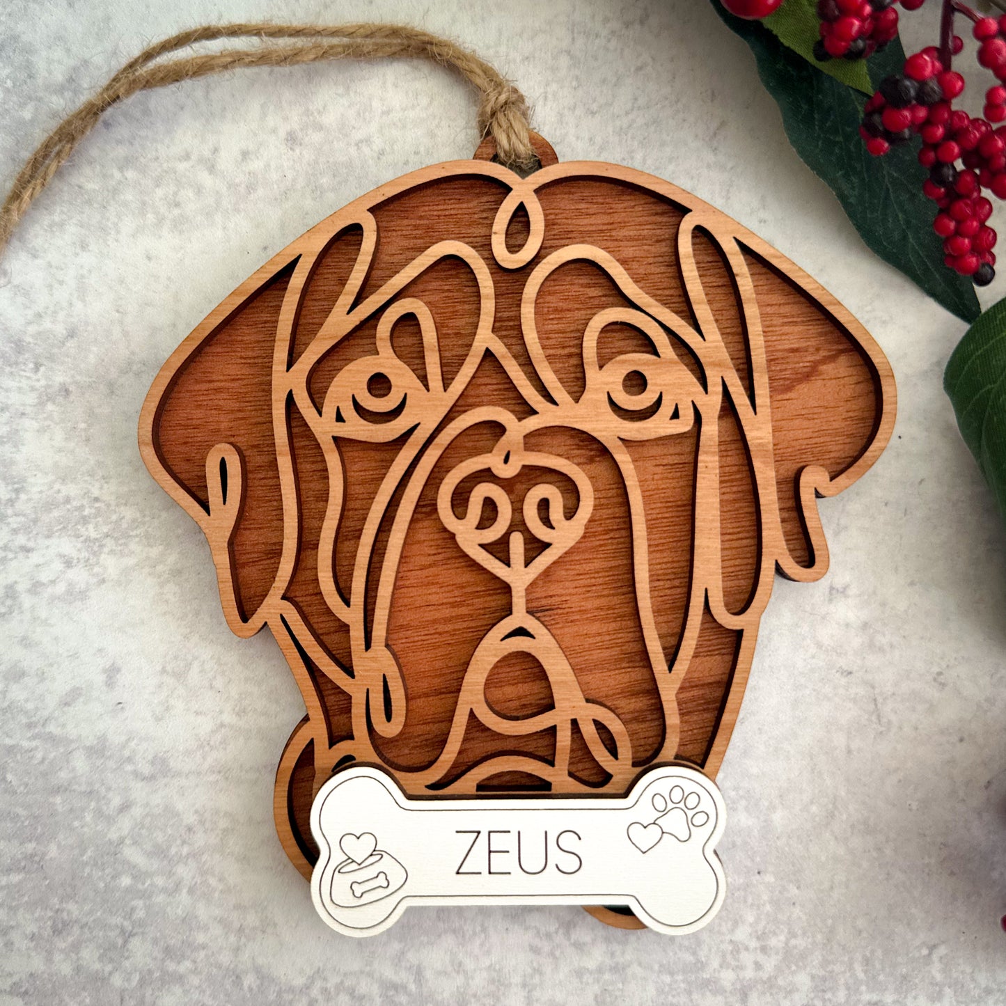 Hand Crafted Dog Ornament