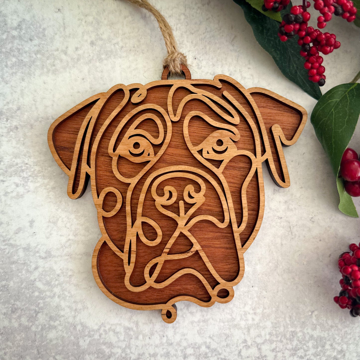 Hand Crafted Dog Ornament