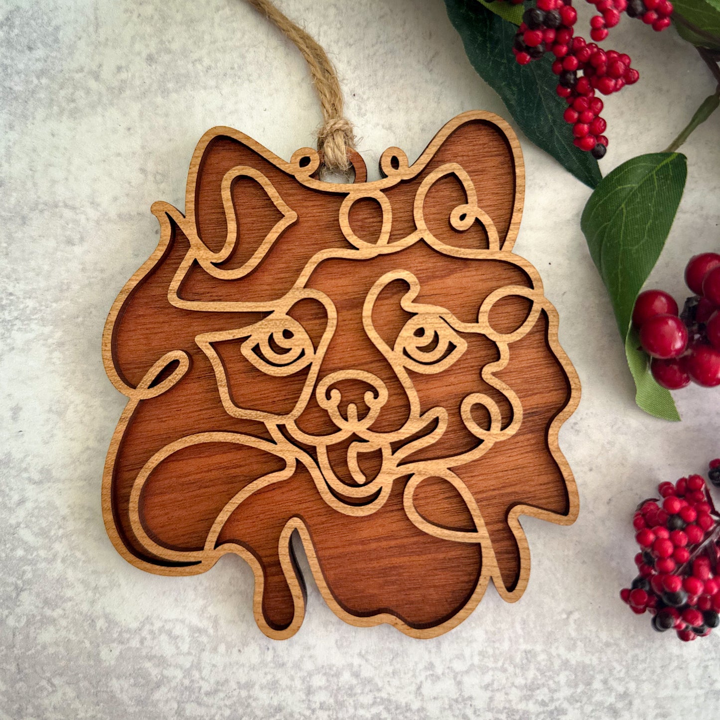 Hand Crafted Dog Ornament