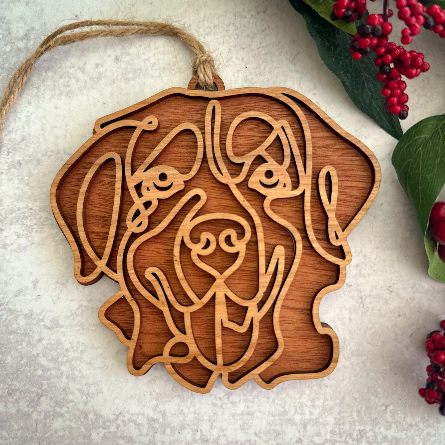 Hand Crafted Dog Ornament