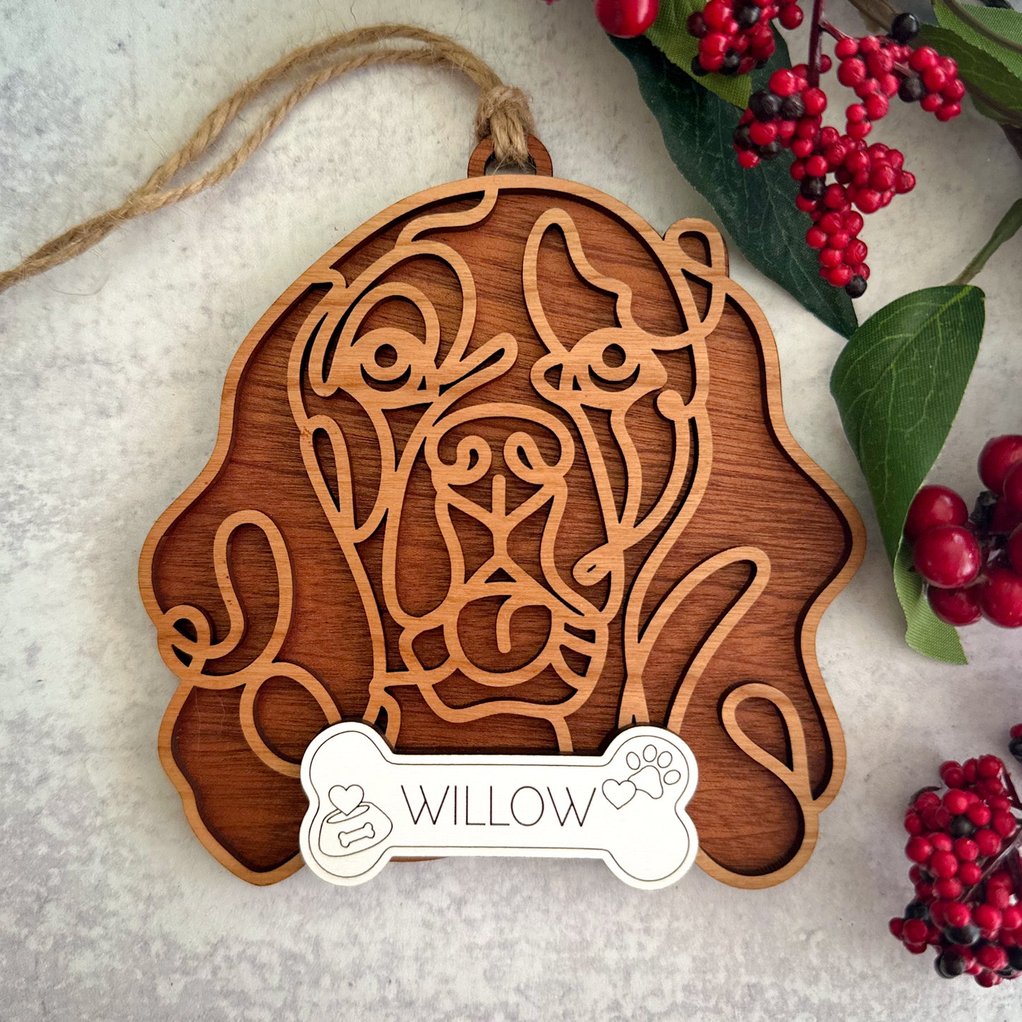 Hand Crafted Dog Ornament