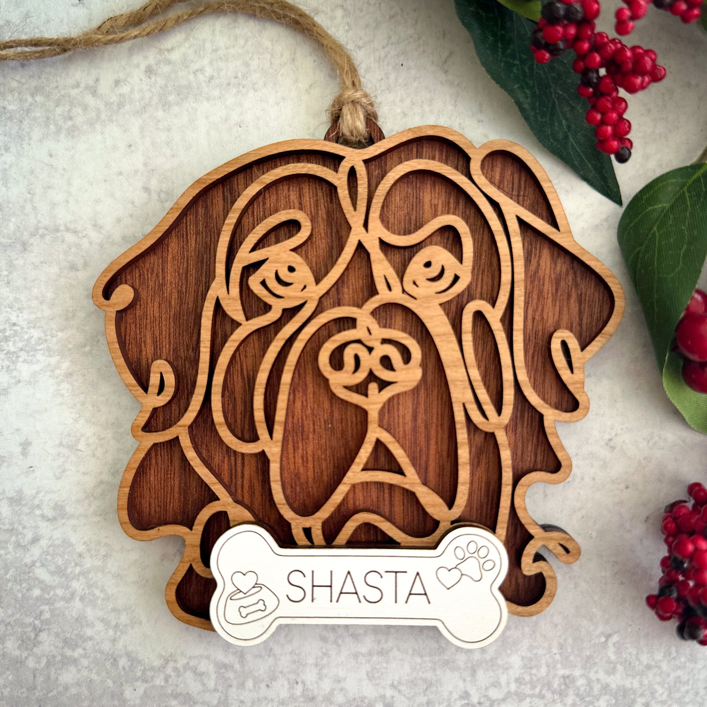 Hand Crafted Dog Ornament