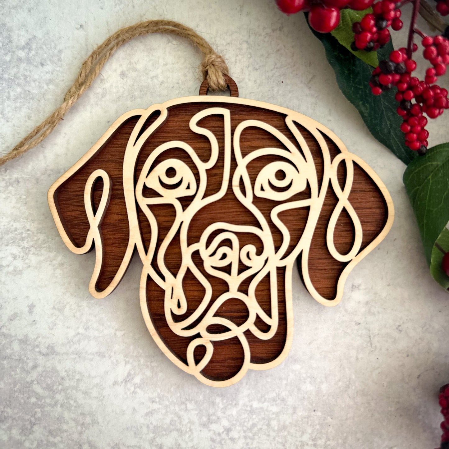 Hand Crafted Dog Ornament