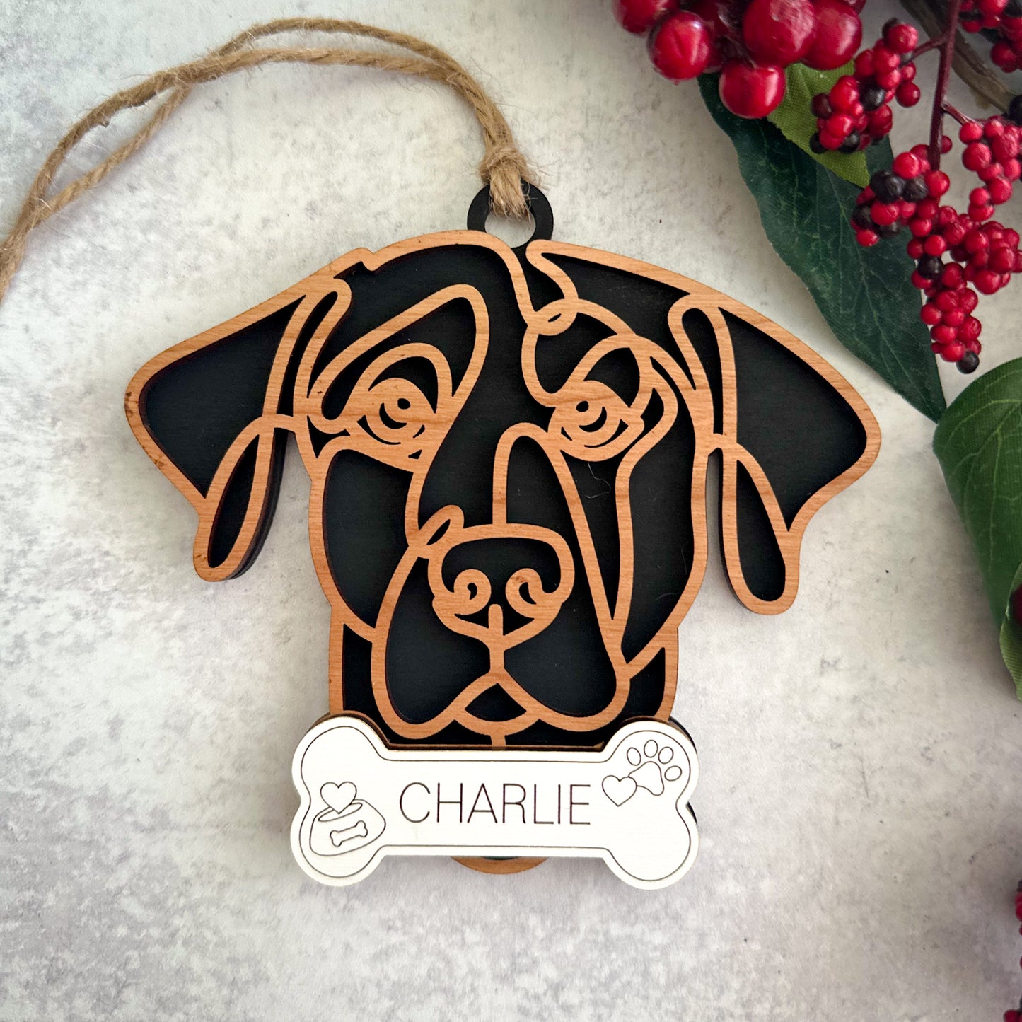 Hand Crafted Dog Ornament