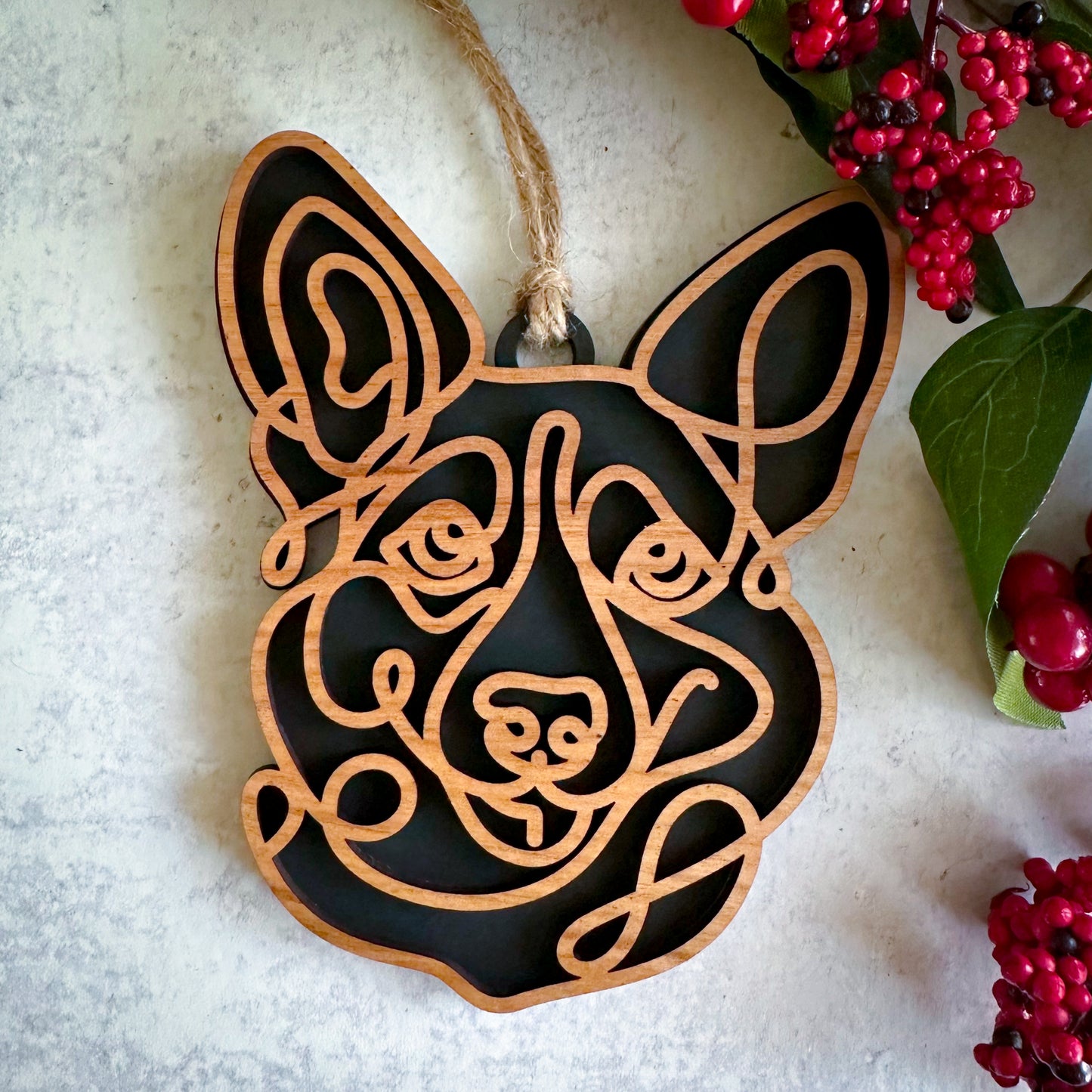Hand Crafted Dog Ornament