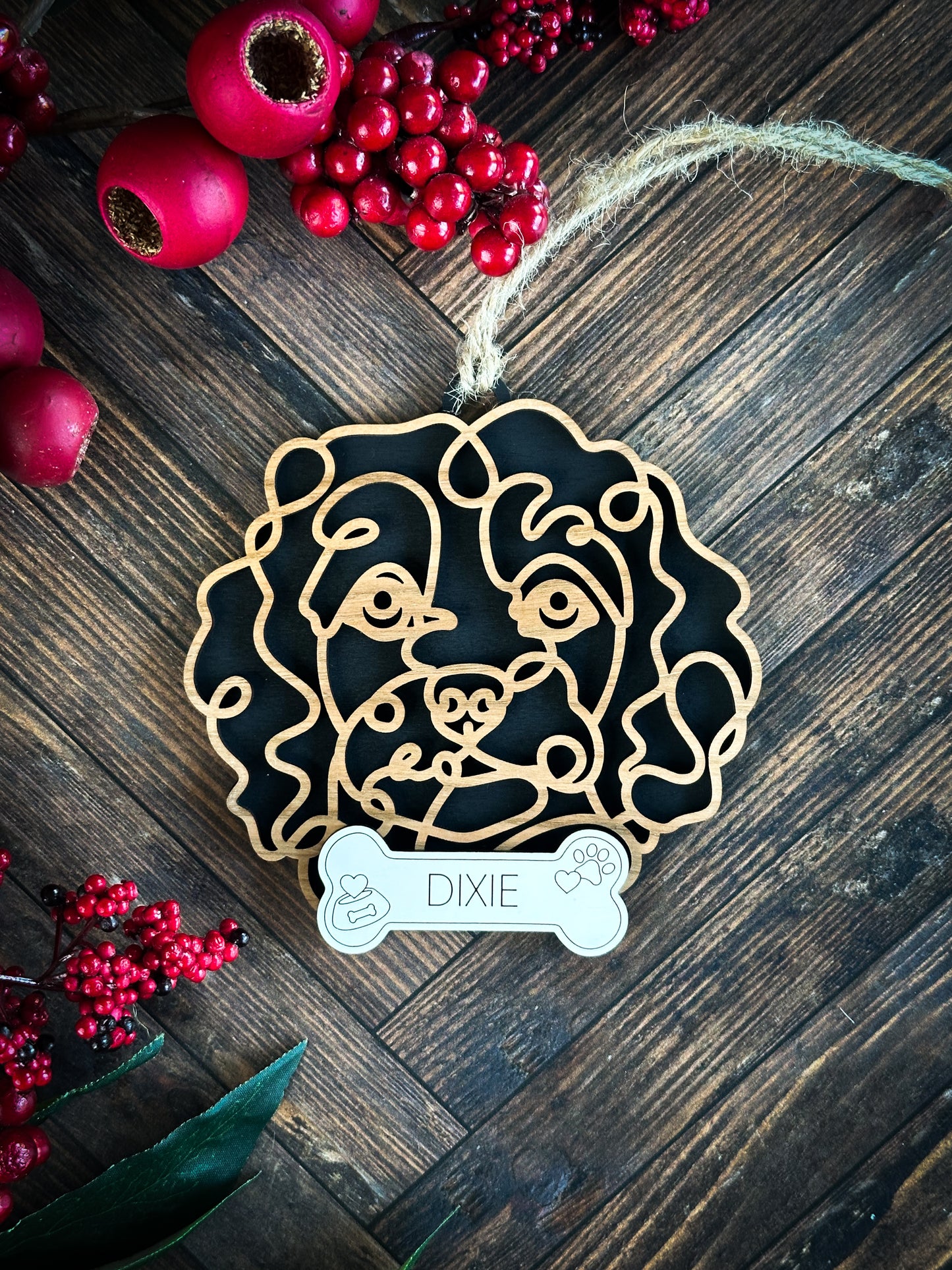 Hand Crafted Dog Ornament