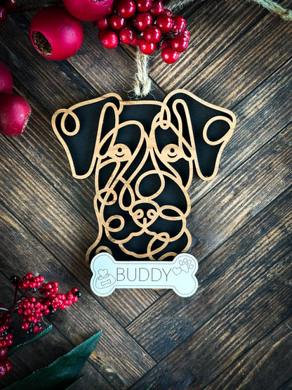 Hand Crafted Dog Ornament