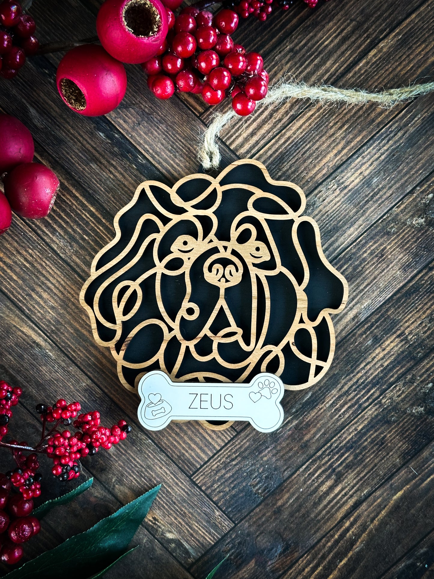 Hand Crafted Dog Ornament