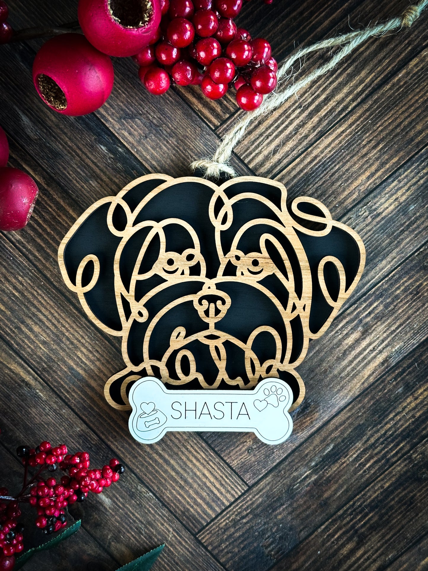Hand Crafted Dog Ornament
