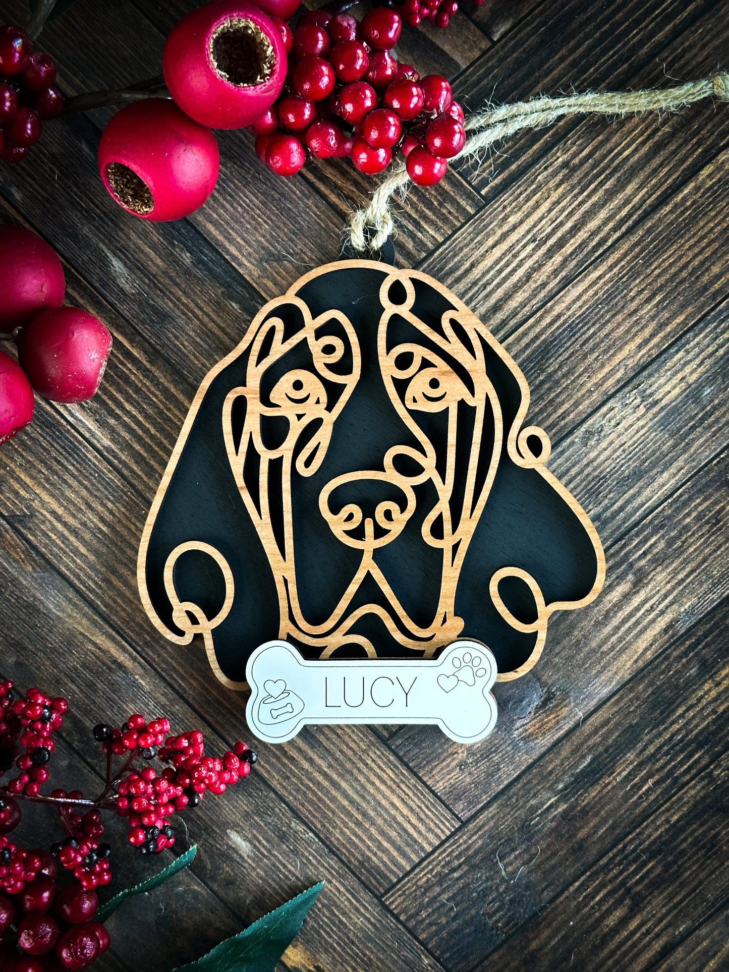 Hand Crafted Dog Ornament