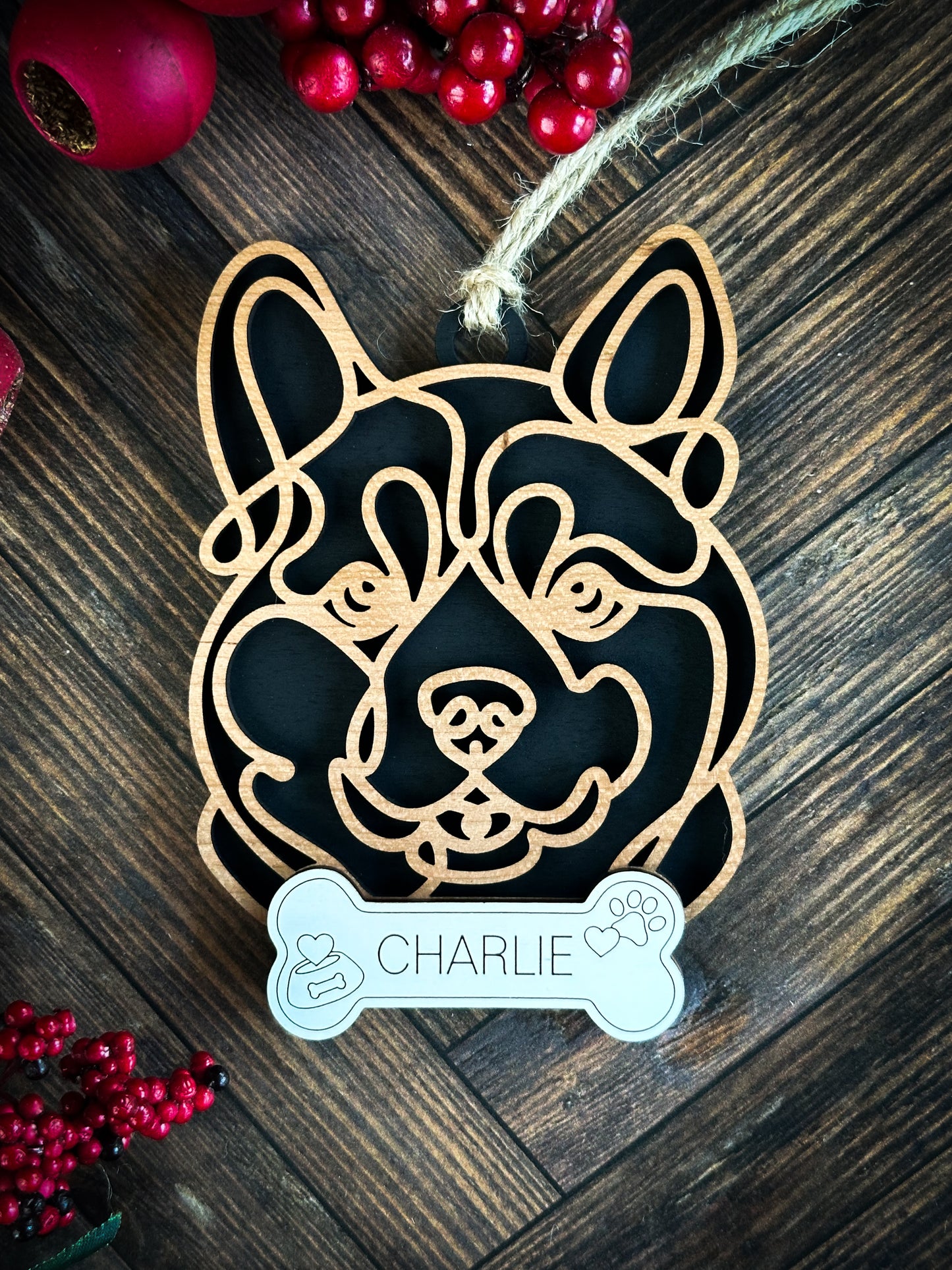 Hand Crafted Dog Ornament
