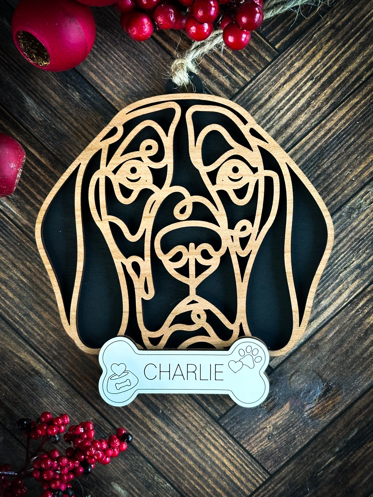 Hand Crafted Dog Ornament