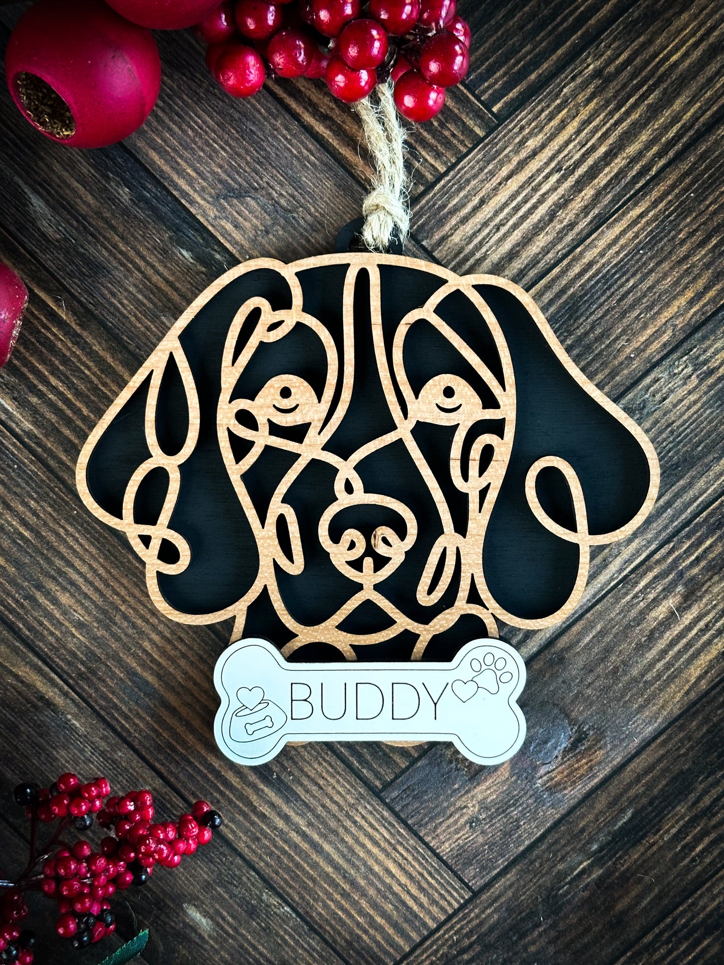 Hand Crafted Dog Ornament