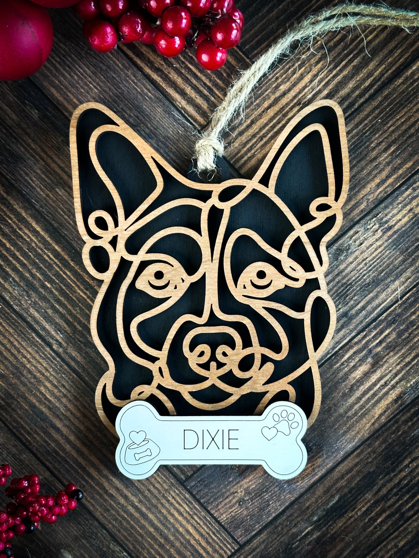 Hand Crafted Dog Ornament
