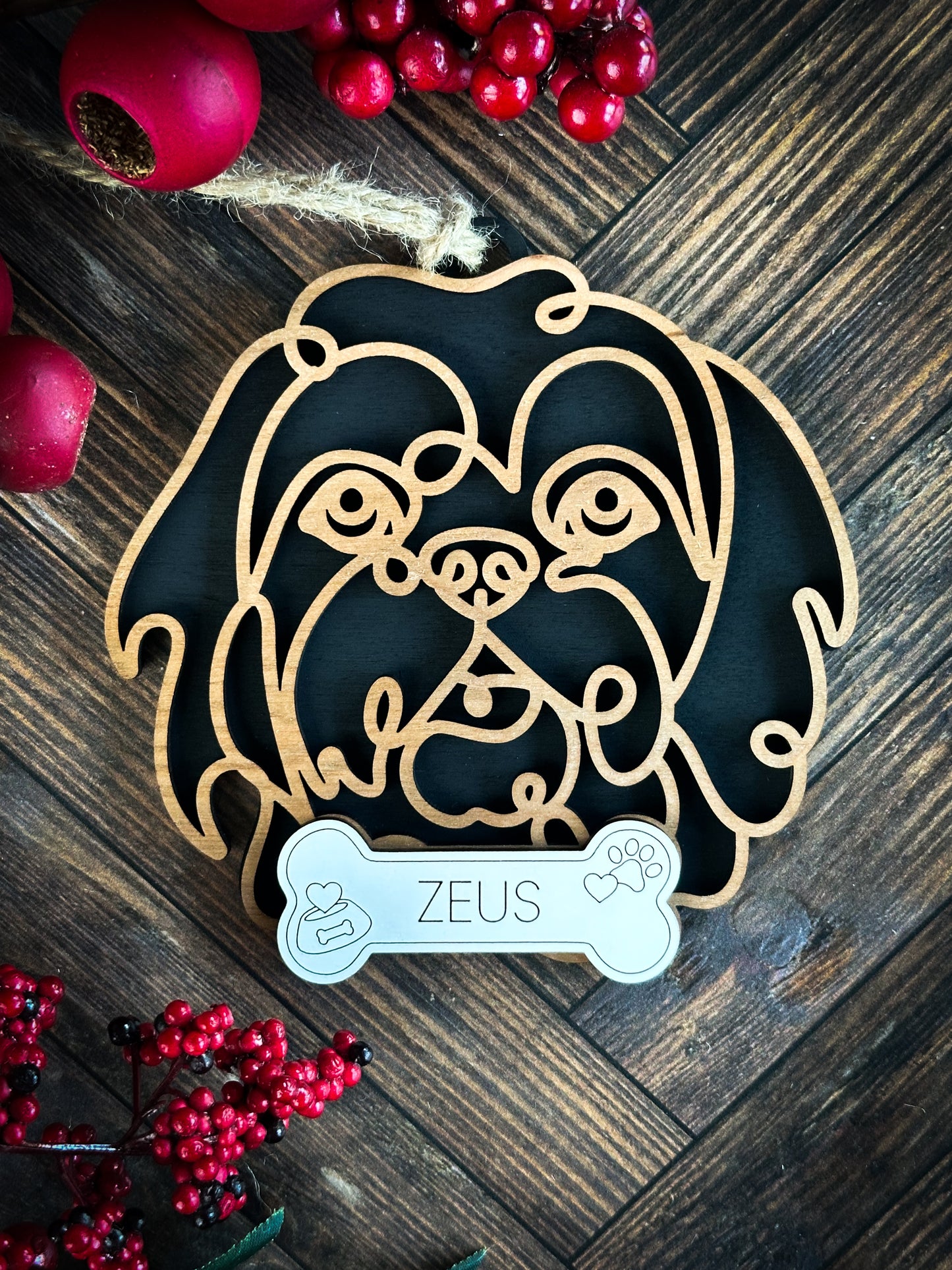 Hand Crafted Dog Ornament